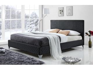 5ft King Size Brooklyn Linen Fabric Upholstered Dark Grey Bed Frame